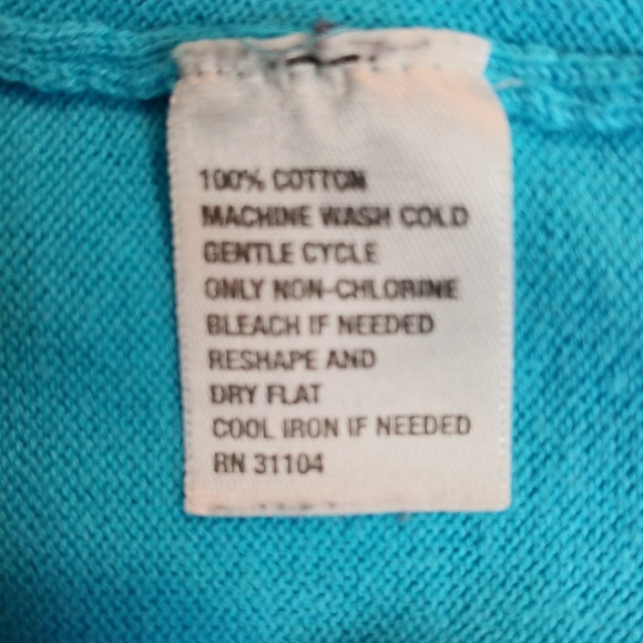 Crown & Ivy Blue Elephant Sweater XS - Picture 5 of 5